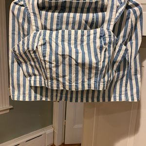 Set/2pcs crean/ blue skirt